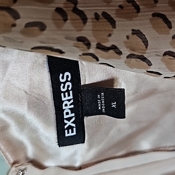 Express Mobwife Romantic animal print chiffon long sleeve short romper XL - Picture 3 of 15